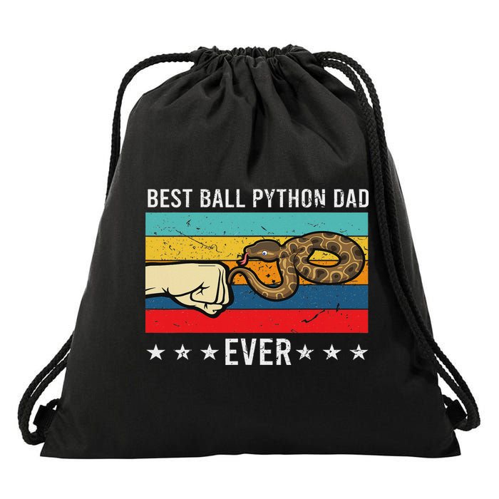 Beest Dad Ball Python Owner Gift Snake Lover Drawstring Bag