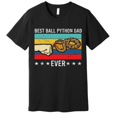 Beest Dad Ball Python Owner Gift Snake Lover Premium T-Shirt