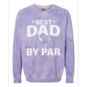 Best Dad By Par Colorblast Crewneck Sweatshirt