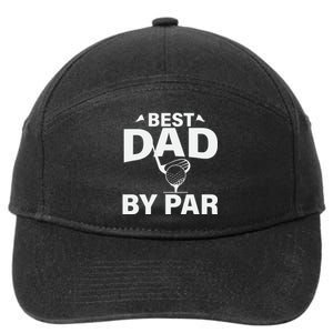 Best Dad By Par 7-Panel Snapback Hat