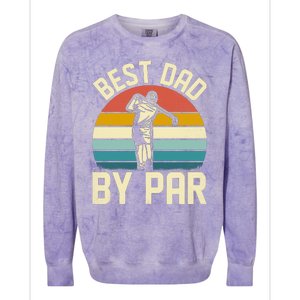 Best Dad By Par Colorblast Crewneck Sweatshirt