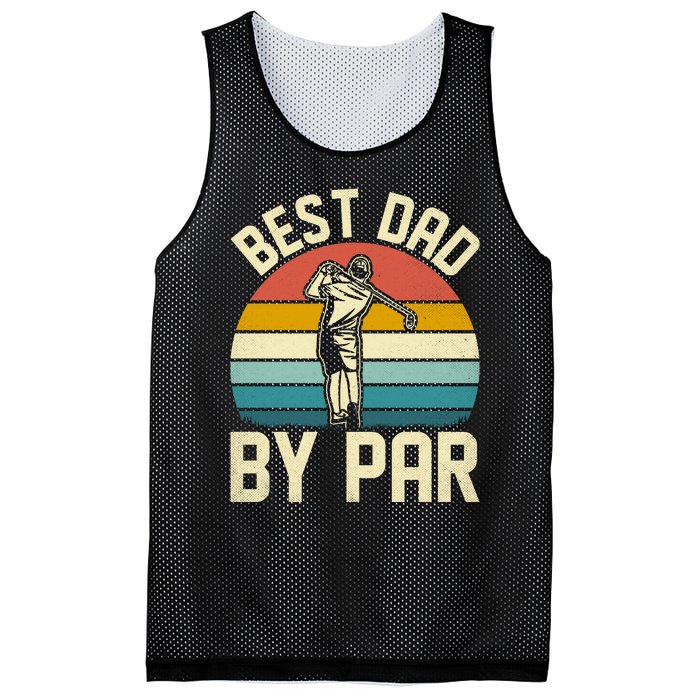 Best Dad By Par Mesh Reversible Basketball Jersey Tank