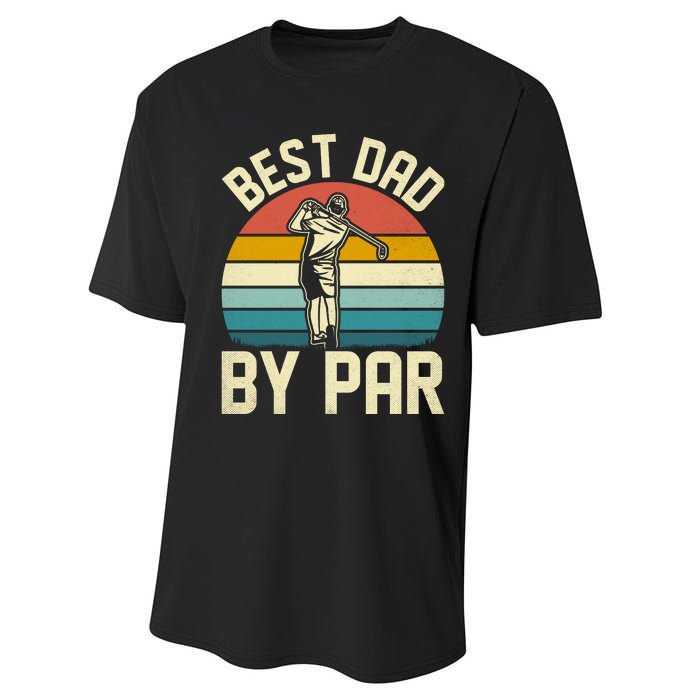 Best Dad By Par Performance Sprint T-Shirt