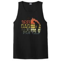 Best Dad By Par Retro Vintage Fathers Day Golf Lover Golfer PosiCharge Competitor Tank