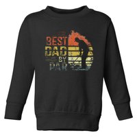 Best Dad By Par Retro Vintage Fathers Day Golf Lover Golfer Toddler Sweatshirt