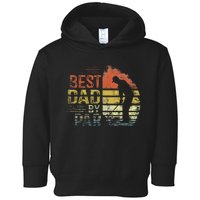 Best Dad By Par Retro Vintage Fathers Day Golf Lover Golfer Toddler Hoodie