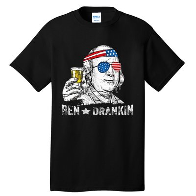 Ben Drankin Benjamin Franklin Drinking Tall T-Shirt