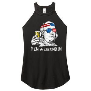 Ben Drankin Benjamin Franklin Drinking Women's Perfect Tri Rocker Tank