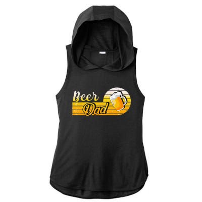 Beer Dad Birthday Holidays Father´s Day Ladies PosiCharge Tri-Blend Wicking Draft Hoodie Tank