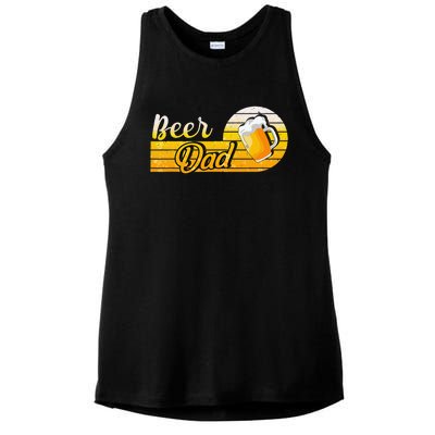 Beer Dad Birthday Holidays Father´s Day Ladies PosiCharge Tri-Blend Wicking Tank