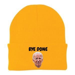 Bye Done Bye Bye Joe Biden Drops Out Of 2024 Election Knit Cap Winter Beanie