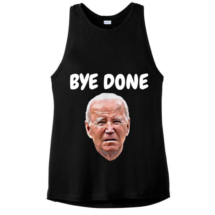 Bye Done Bye Bye Joe Biden Drops Out Of 2024 Election Ladies PosiCharge Tri-Blend Wicking Tank
