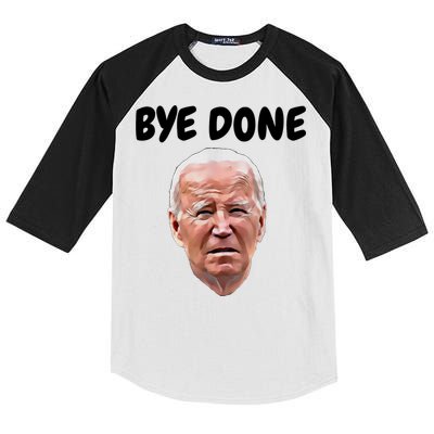 Bye Done Bye Bye Joe Biden Drops Out Of 2024 Election Kids Colorblock Raglan Jersey