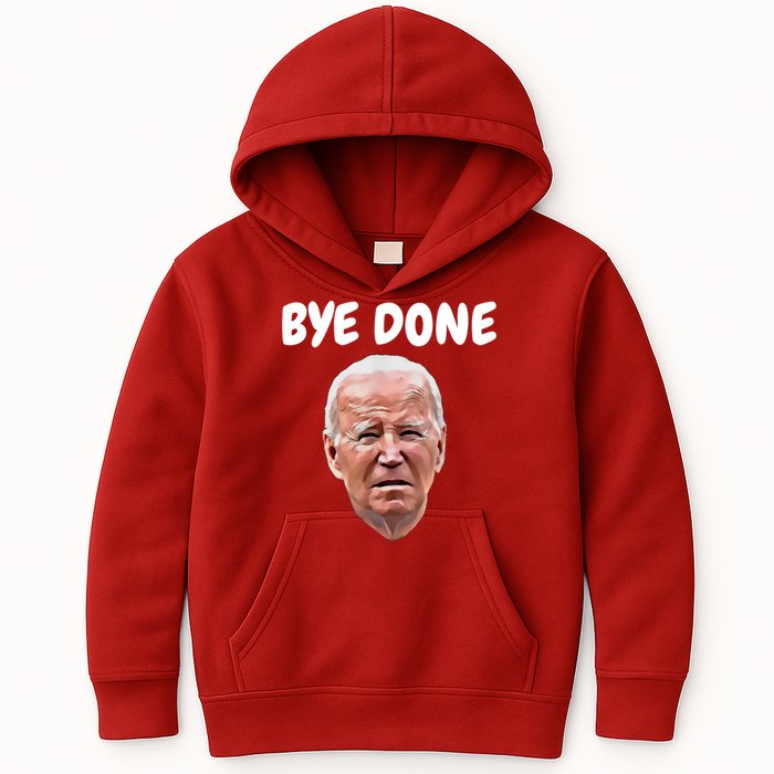 Bye Done Bye Bye Joe Biden Drops Out Of 2024 Election Kids Hoodie