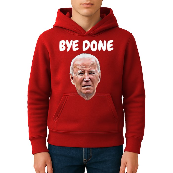 Bye Done Bye Bye Joe Biden Drops Out Of 2024 Election Kids Hoodie