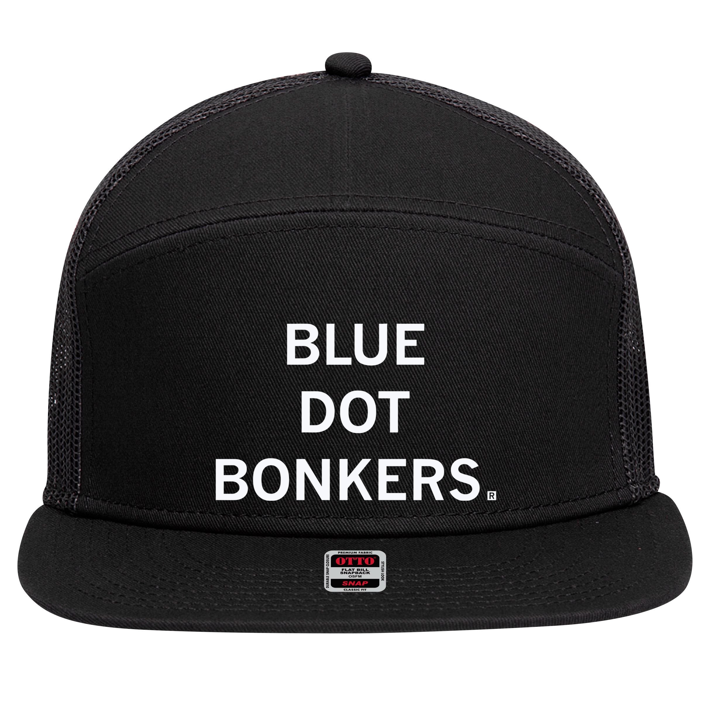 Blue Dot Bonkers 7 Panel Mesh Trucker Snapback Hat