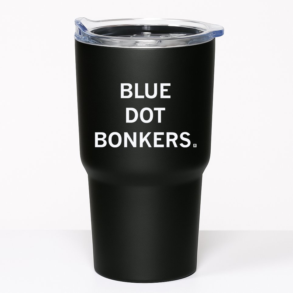 Blue Dot Bonkers Tumbler