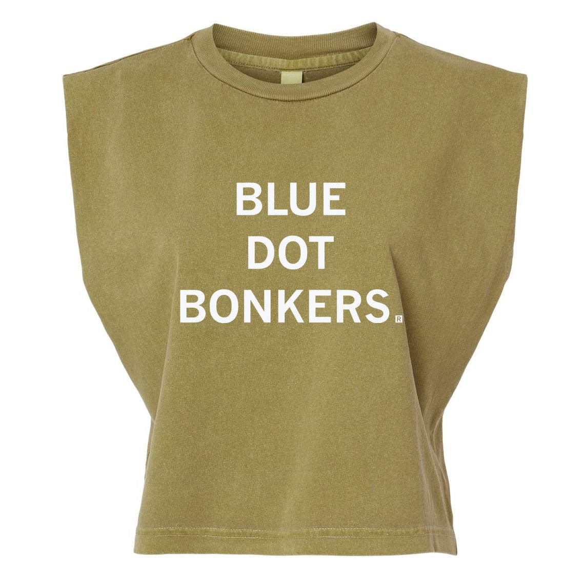 Blue Dot Bonkers Garment-Dyed Women's Muscle Tee