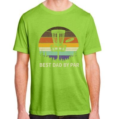 Best Dad By Par Disc Golf Meaningful Gift Funny Dad Papa Frisbee Golf Meaningful Adult ChromaSoft Performance T-Shirt