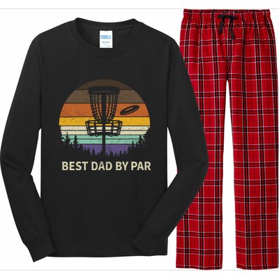 Best Dad By Par Disc Golf Meaningful Gift Funny Dad Papa Frisbee Golf Meaningful Long Sleeve Pajama Set