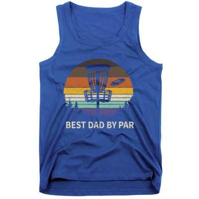 Best Dad By Par Disc Golf Meaningful Gift Funny Dad Papa Frisbee Golf Meaningful Tank Top