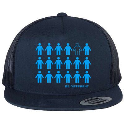 Be Different Flat Bill Trucker Hat