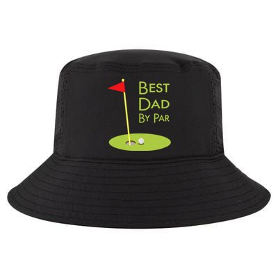 Best Dad By Par Golf Themed Design For Golfing Dad Golfer Cool Comfort Performance Bucket Hat