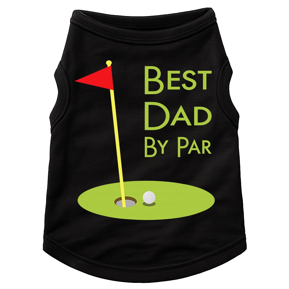 Best Dad By Par Golf Themed Design For Golfing Dad Golfer Doggie Tank