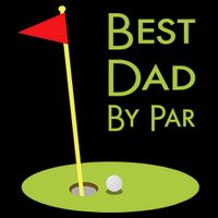 Best Dad By Par Golf Themed Design For Golfing Dad Golfer Cooling Performance Crew T-Shirt