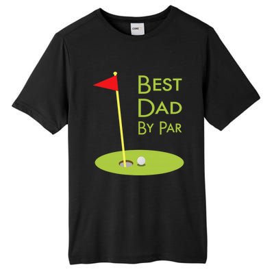 Best Dad By Par Golf Themed Design For Golfing Dad Golfer Tall Fusion ChromaSoft Performance T-Shirt