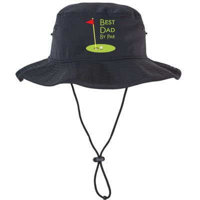 Best Dad By Par Golf Themed Design For Golfing Dad Golfer Legacy Cool Fit Booney Bucket Hat