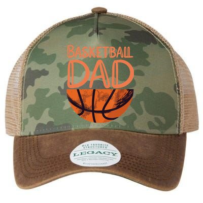 Basketball Dad - Basketball Player Vintage Basketball Legacy Tie Dye Trucker Hat