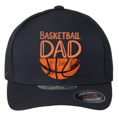 Basketball Dad - Basketball Player Vintage Basketball Flexfit Unipanel Trucker Cap