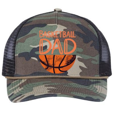 Basketball Dad - Basketball Player Vintage Basketball Retro Rope Trucker Hat Cap