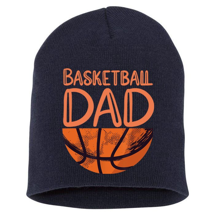 Basketball Dad - Basketball Player Vintage Basketball Short Acrylic Beanie