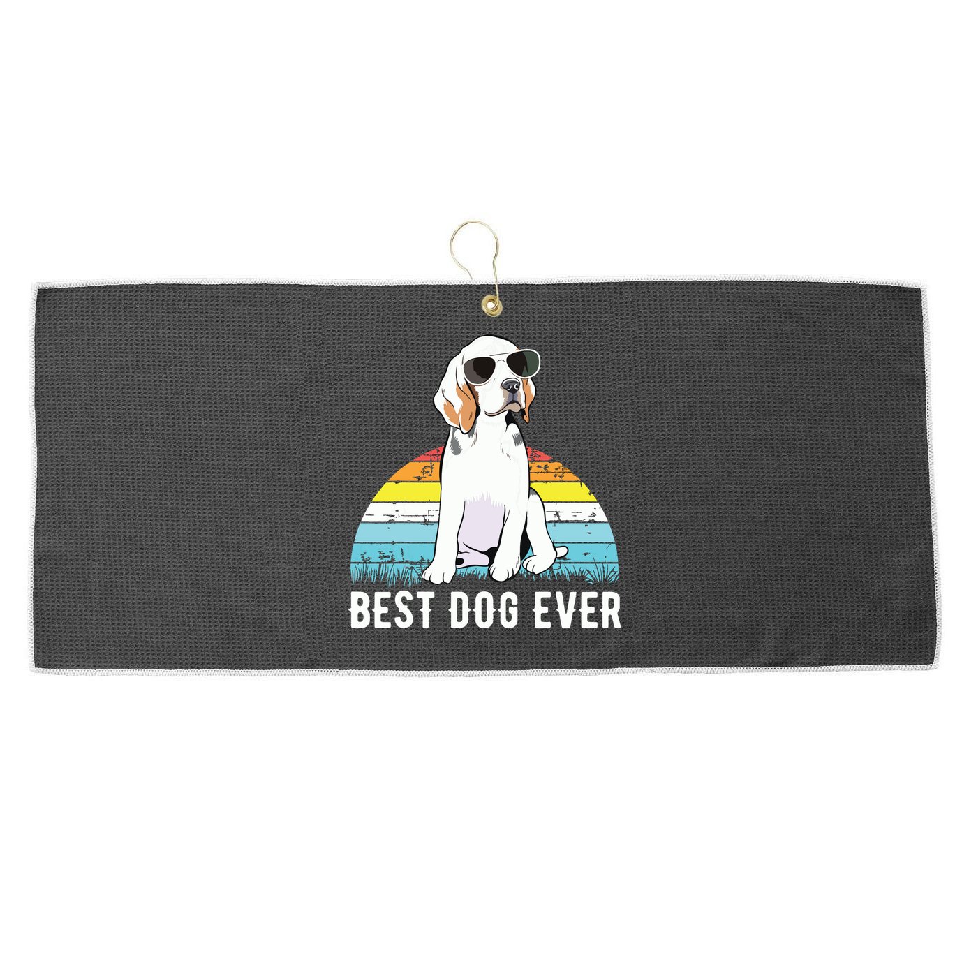 Beagle Dog Breed Funny Large Microfiber Waffle Golf Towel