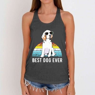 Beagle Dog Breed Funny Women's Knotted Racerback Tank