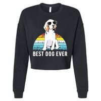 Beagle Dog Breed Funny Cropped Pullover Crew