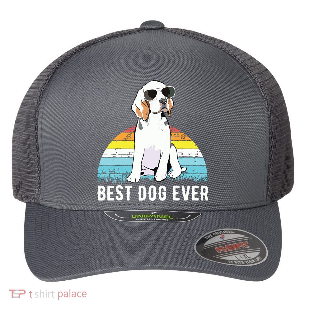 Beagle Dog Breed Funny Flexfit Unipanel Trucker Cap