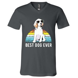 Beagle Dog Breed Funny V-Neck T-Shirt