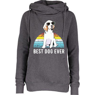 Beagle Dog Breed Funny Womens Funnel Neck Pullover Hood