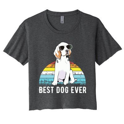 Beagle Dog Breed Funny Women's Crop Top Tee