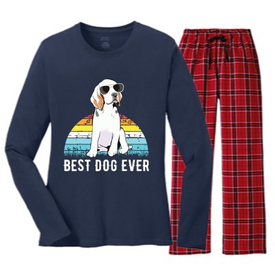 Beagle Dog Breed Funny Women's Long Sleeve Flannel Pajama Set 