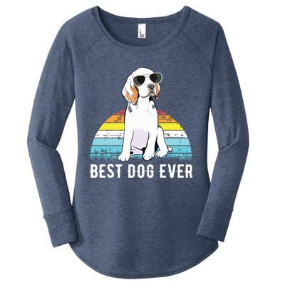 Beagle Dog Breed Funny Women's Perfect Tri Tunic Long Sleeve Shirt