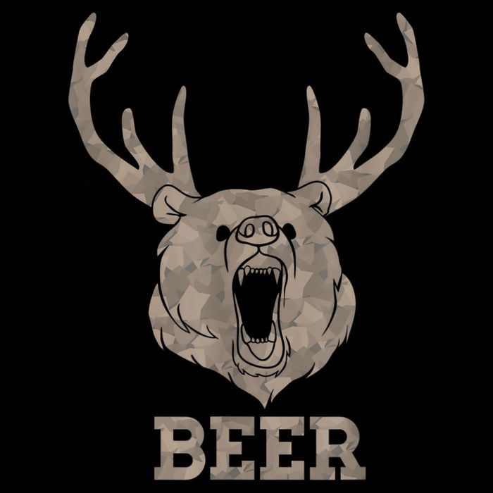 Bear Deer Beer Drinking Camo Antlers Hunting Camping Impact Tech Backpack
