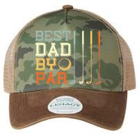 Best Dad By Par Golfer Father's Day Golfing Legacy Tie Dye Trucker Hat
