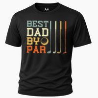 Best Dad By Par Golfer Father's Day Golfing Cooling Performance Crew T-Shirt
