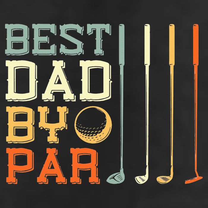 Best Dad By Par Golfer Father's Day Golfing Adult Drive Performance Visor
