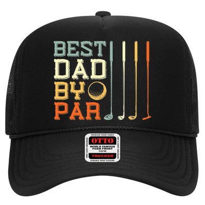 Best Dad By Par Golfer Father's Day Golfing Trucker Hat