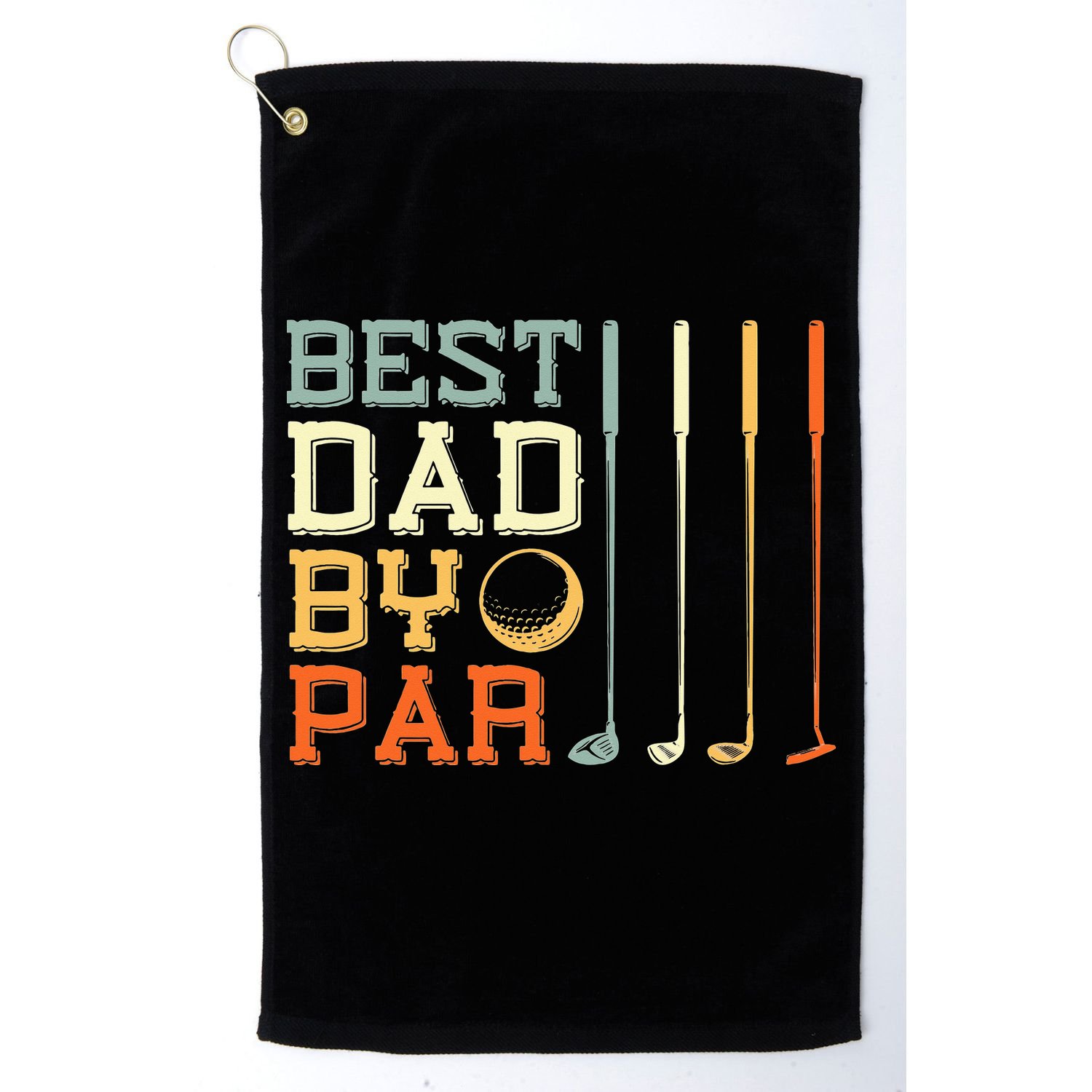 Best Dad By Par Golfer Father's Day Golfing Golf Towel